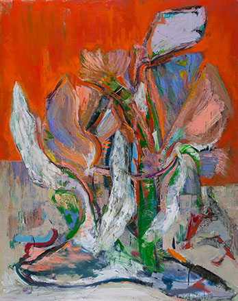 Banquet - Oil and spray paint on canvas - 2018