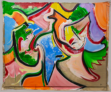 Green Garden - Oil paint and spray paint on canvas - 2018