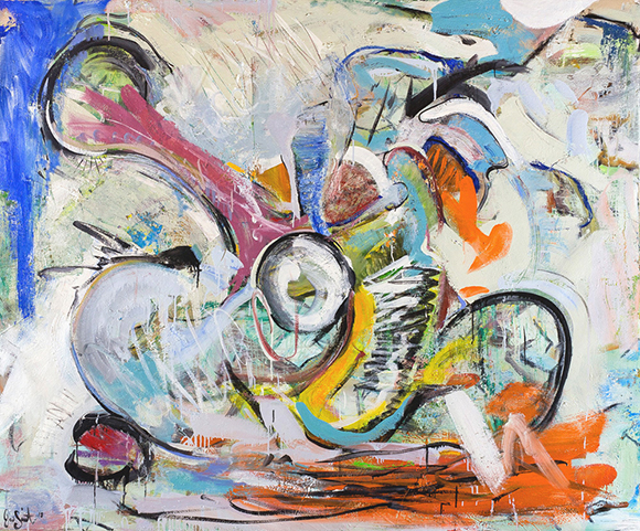 Pequod - Oil and spray paint on canvas - 2018