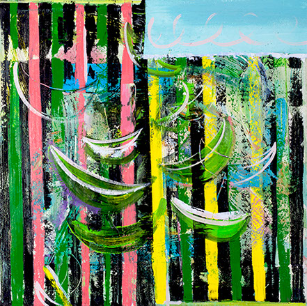 Tumbling Boats - Oil paint on canvas - 2018